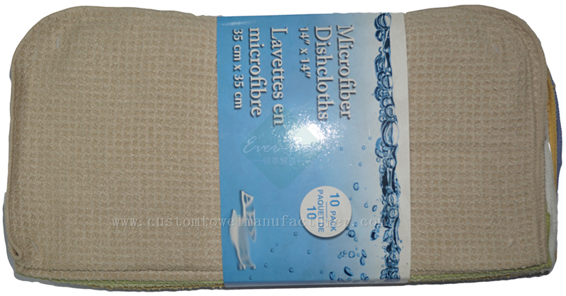 China cotton microfiber Dish Cloth waffle towels|bulk wholesale Custom Waffle Cleaning Towels Producer